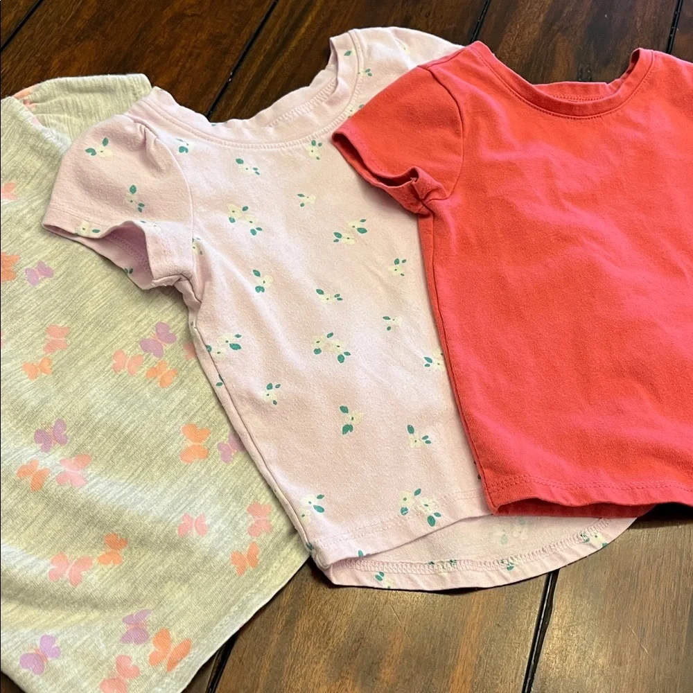 Lot of 3 Girls Tees, Size 12 Months